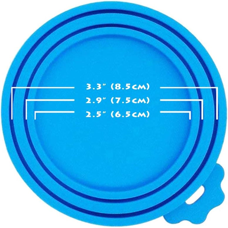 Can Covers Universal Silicone Can Lids for Pet Food Cans Fits Most Standard Size Dog and Cat Can Tops BPA Free
