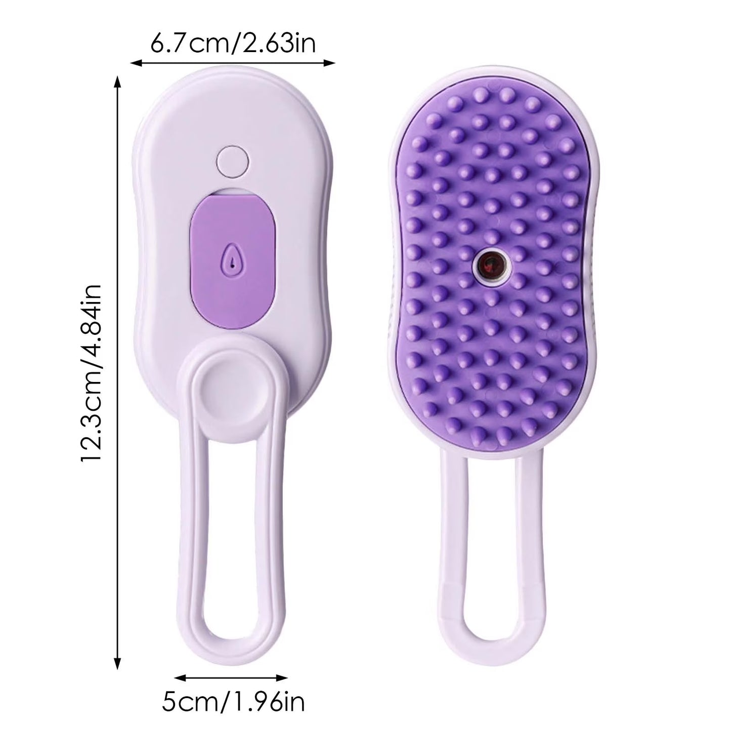 4 in 1 Cat Steam Brush for Shedding, Rechargeable Cat Brush with Steam, Anti-Static Steam Pet Brush, Massage, Cleaning, Shedding & Combing All in One,