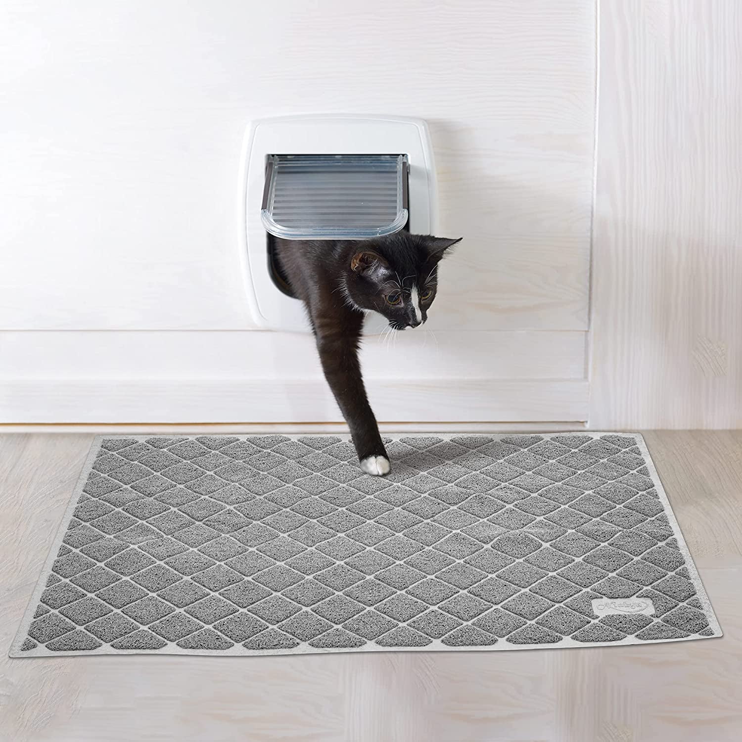 Premium Cat Litter Mat, 47" Long X 35" Wide, Non-Slip and Waterproof Design, Soft on Paws, Easy to Clean