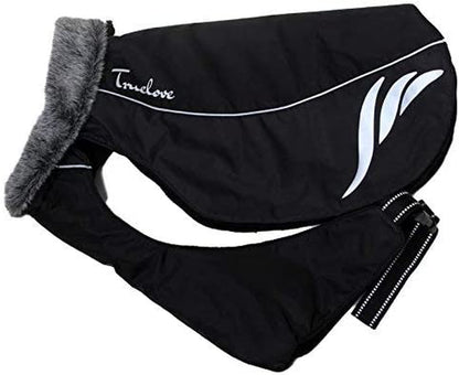 Mt. Tallac Winter Dog Coat - Technical Jacket Is, Black, Size 22" - 55Cm