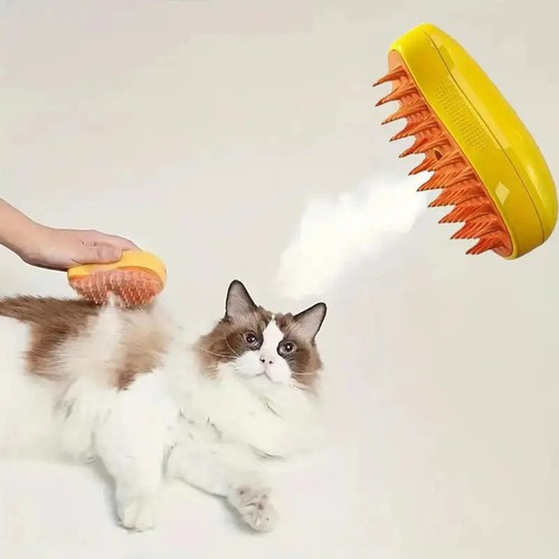 Cat Dog Steamy Brush Steam Brush Electric Sprayer for Massage Pet Grooming Tool