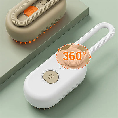 Cat Steam Brush Steamy Dog Brush 3 in 1 Electric Spray Cat Hair Brushes for Mass