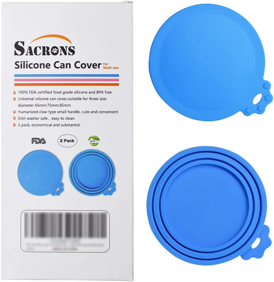 Can Covers Universal Silicone Can Lids for Pet Food Cans Fits Most Standard Size Dog and Cat Can Tops BPA Free